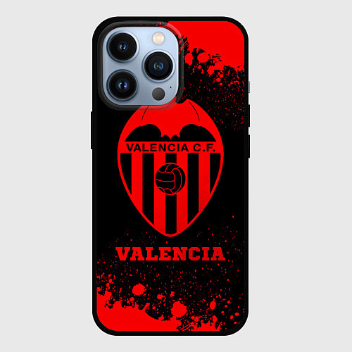 Чехол iPhone 13 Pro Valencia - red gradient / 3D-Черный – фото 1