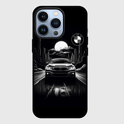 Чехол для iPhone 13 Pro BMW black and white, цвет: 3D-черный