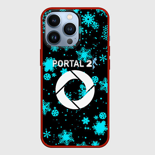 Чехол iPhone 13 Pro Portal winter / 3D-Красный – фото 1