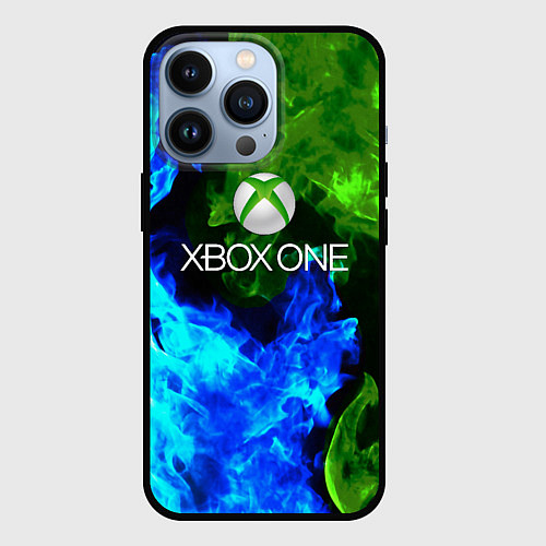 Чехол iPhone 13 Pro Xbox битва огня / 3D-Черный – фото 1