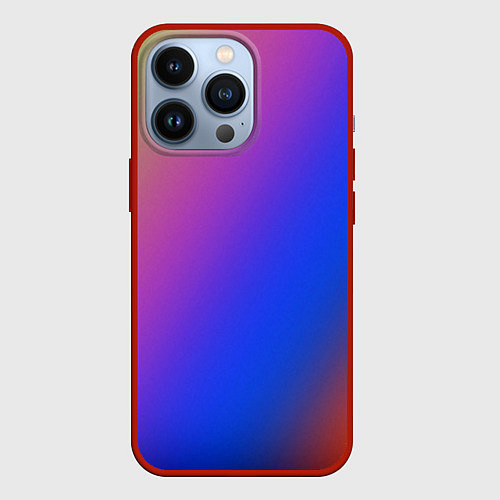 Чехол iPhone 13 Pro Градиент полосы / 3D-Красный – фото 1