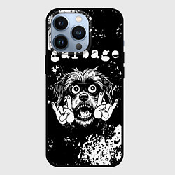 Чехол для iPhone 13 Pro Garbage рок пес, цвет: 3D-черный