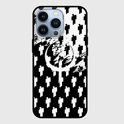 Чехол для iPhone 13 Pro Quake pattern men, цвет: 3D-черный