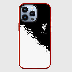 Чехол для iPhone 13 Pro Liverpool fc белые краски, цвет: 3D-красный