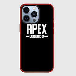 Чехол для iPhone 13 Pro Apex legends logo white, цвет: 3D-красный