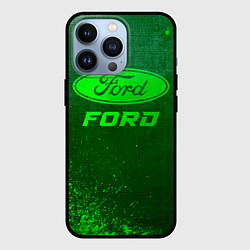 Чехол iPhone 13 Pro Ford - green gradient