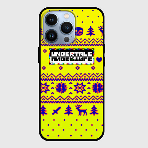 Чехол iPhone 13 Pro Undertale winter / 3D-Черный – фото 1