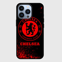 Чехол для iPhone 13 Pro Chelsea - red gradient, цвет: 3D-черный