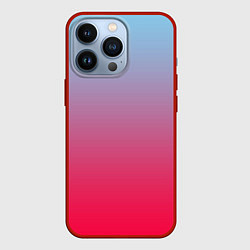 Чехол для iPhone 13 Pro Неоновый цветной градиент, цвет: 3D-красный