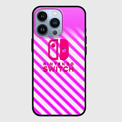 Чехол iPhone 13 Pro Nintendo pink line