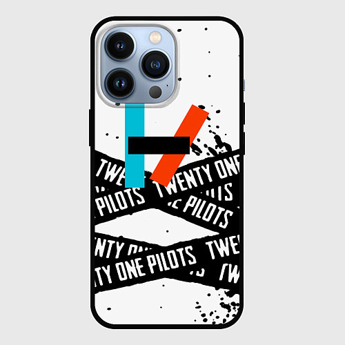 Чехол iPhone 13 Pro Twenty one pilots rock / 3D-Черный – фото 1