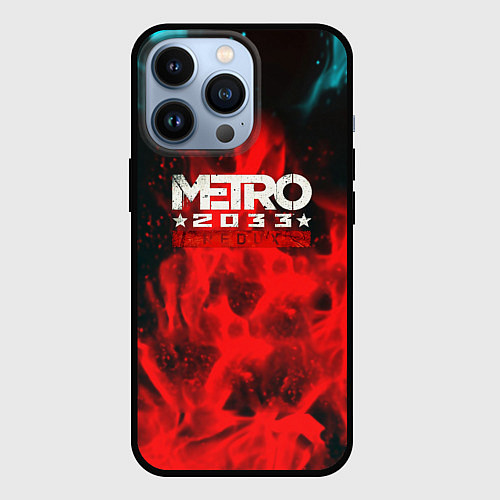 Чехол iPhone 13 Pro Metro 2033 fire / 3D-Черный – фото 1