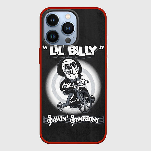 Чехол iPhone 13 Pro Lil Billy - Saw / 3D-Красный – фото 1