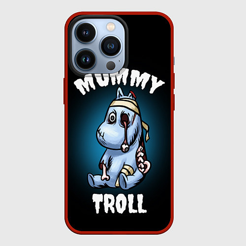 Чехол iPhone 13 Pro Mummy troll / 3D-Красный – фото 1