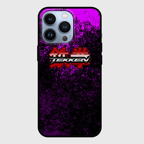 Чехол iPhone 13 Pro Tekken брызги красок / 3D-Черный – фото 1