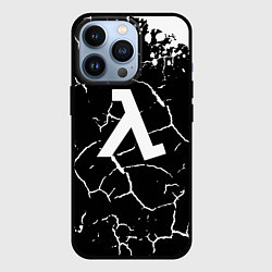 Чехол для iPhone 13 Pro Half life pattern краски, цвет: 3D-черный