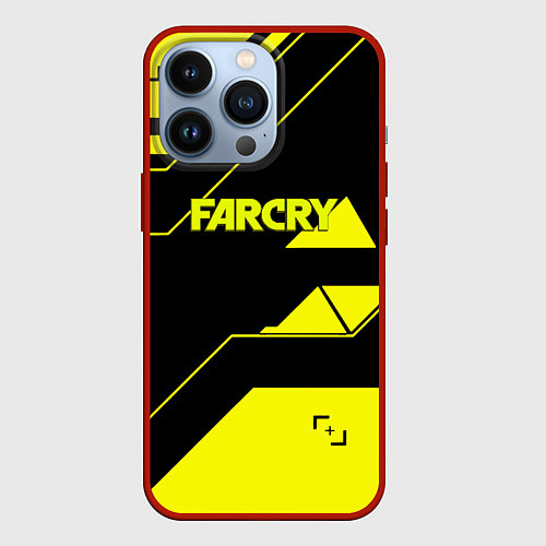 Чехол iPhone 13 Pro Farcry geometry sport / 3D-Красный – фото 1