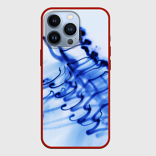 Чехол iPhone 13 Pro Следы дыма / 3D-Красный – фото 1