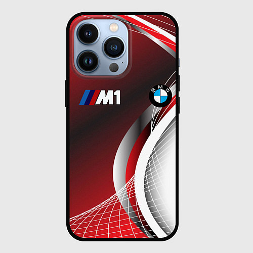 Чехол iPhone 13 Pro BMW sport geometry motors / 3D-Черный – фото 1