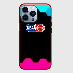 Чехол для iPhone 13 Pro NBA текстура соты, цвет: 3D-красный