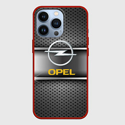 Чехол iPhone 13 Pro Opel carbon metal steel