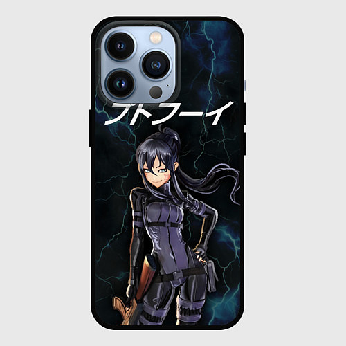 Чехол iPhone 13 Pro Питоху - Призрачная пуля / 3D-Черный – фото 1