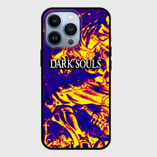 Чехол iPhone 13 Pro Darksouls рыцарь / 3D-Черный – фото 1