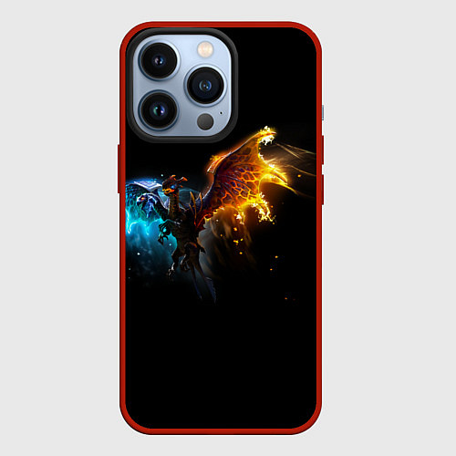Чехол iPhone 13 Pro Jakiro дота 2 / 3D-Красный – фото 1
