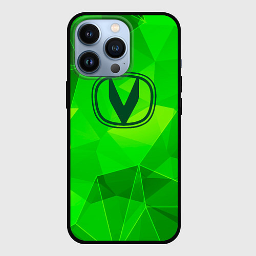 Чехол iPhone 13 Pro Changan green poly / 3D-Черный – фото 1