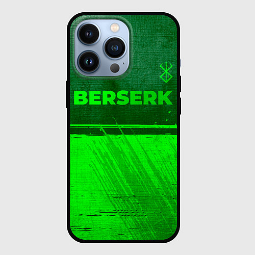 Чехол iPhone 13 Pro Berserk - green gradient посередине / 3D-Черный – фото 1