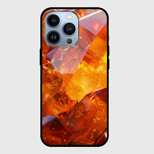 Чехол iPhone 13 Pro Драгоценный камень / 3D-Черный – фото 1