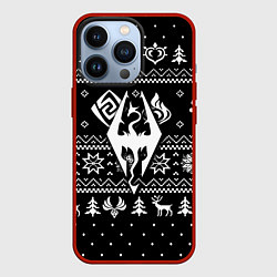 Чехол iPhone 13 Pro The Elder Scrolls game pattern