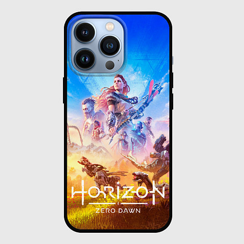 Чехол iPhone 13 Pro Герои Horizon zero dawn remstered / 3D-Черный – фото 1