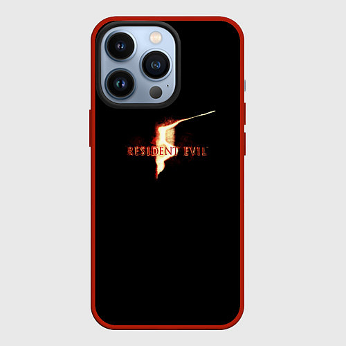 Чехол iPhone 13 Pro Resident Evil 5 / 3D-Красный – фото 1