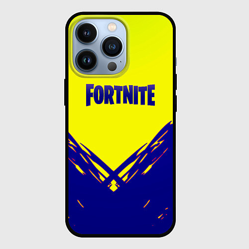 Чехол iPhone 13 Pro Fortnite краски абстракция / 3D-Черный – фото 1