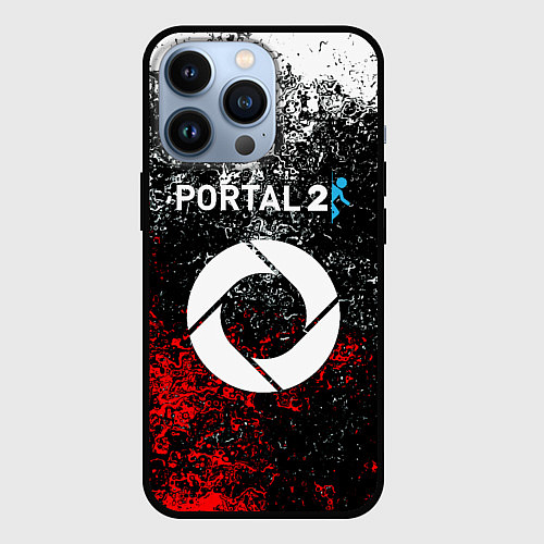 Чехол iPhone 13 Pro Portal брызги красок / 3D-Черный – фото 1