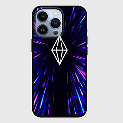 Чехол iPhone 13 Pro The Sims neon energy