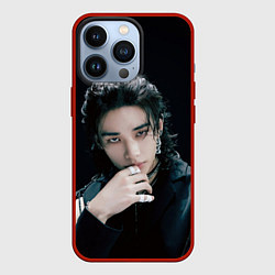 Чехол для iPhone 13 Pro Stray Kids Hyunjin Giant concept, цвет: 3D-красный