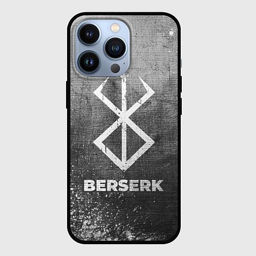 Чехол iPhone 13 Pro Berserk - grey gradient / 3D-Черный – фото 1