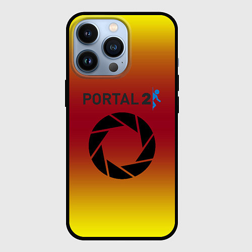 Чехол iPhone 13 Pro Portal 2 gradient / 3D-Черный – фото 1