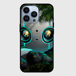 Чехол iPhone 13 Pro Дикий робот в кустах