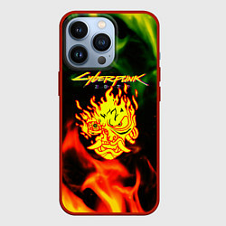 Чехол iPhone 13 Pro Cyberpunk 2077 fere steel