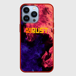 Чехол iPhone 13 Pro RUST flame steel