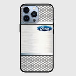 Чехол для iPhone 13 Pro FORD metal steel auto, цвет: 3D-черный