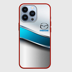 Чехол для iPhone 13 Pro Mazda geometry auto, цвет: 3D-красный