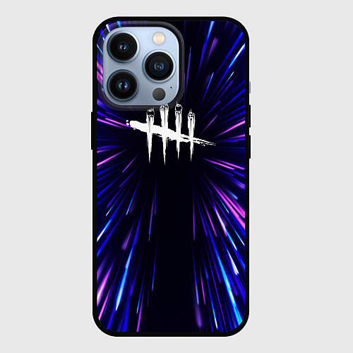Чехол iPhone 13 Pro Dead by Daylight neon energy / 3D-Черный – фото 1