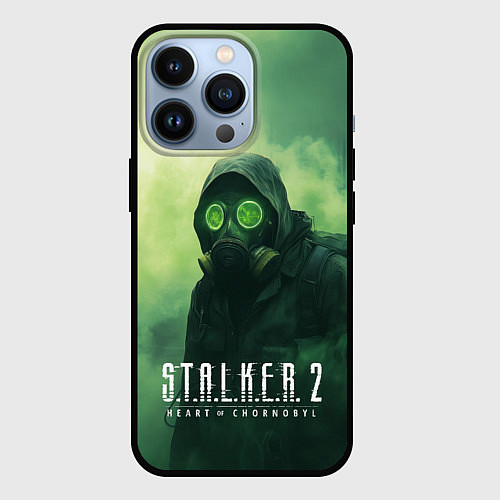 Чехол iPhone 13 Pro Stalker 2 сердце Чернобыля / 3D-Черный – фото 1