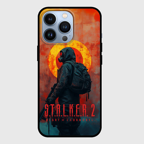 Чехол iPhone 13 Pro Stalker 2 poster art / 3D-Черный – фото 1