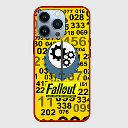 Чехол iPhone 13 Pro Fallout pattern symbol