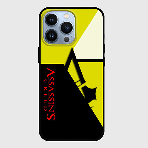 Чехол iPhone 13 Pro Assassins Creed geometry logo / 3D-Черный – фото 1